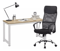 Silla De Oficina Ejecutiva Ergonómica Malla Negra Rotación 360° Altura Ajustable Base Estrella - moviliario - home sale | HS - SIOFNY02BK
