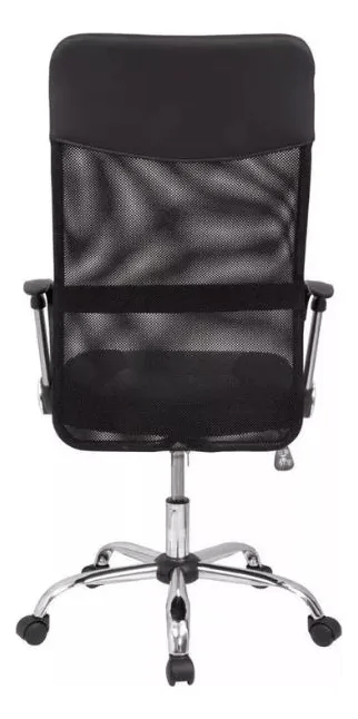Silla De Oficina Ejecutiva Ergonómica Malla Negra Rotación 360° Altura Ajustable Base Estrella - moviliario - home sale | HS - SIOFNY02BK