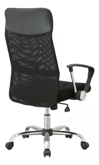 Silla De Oficina Ejecutiva Ergonómica Malla Negra Rotación 360° Altura Ajustable Base Estrella - moviliario - home sale | HS - SIOFNY02BK