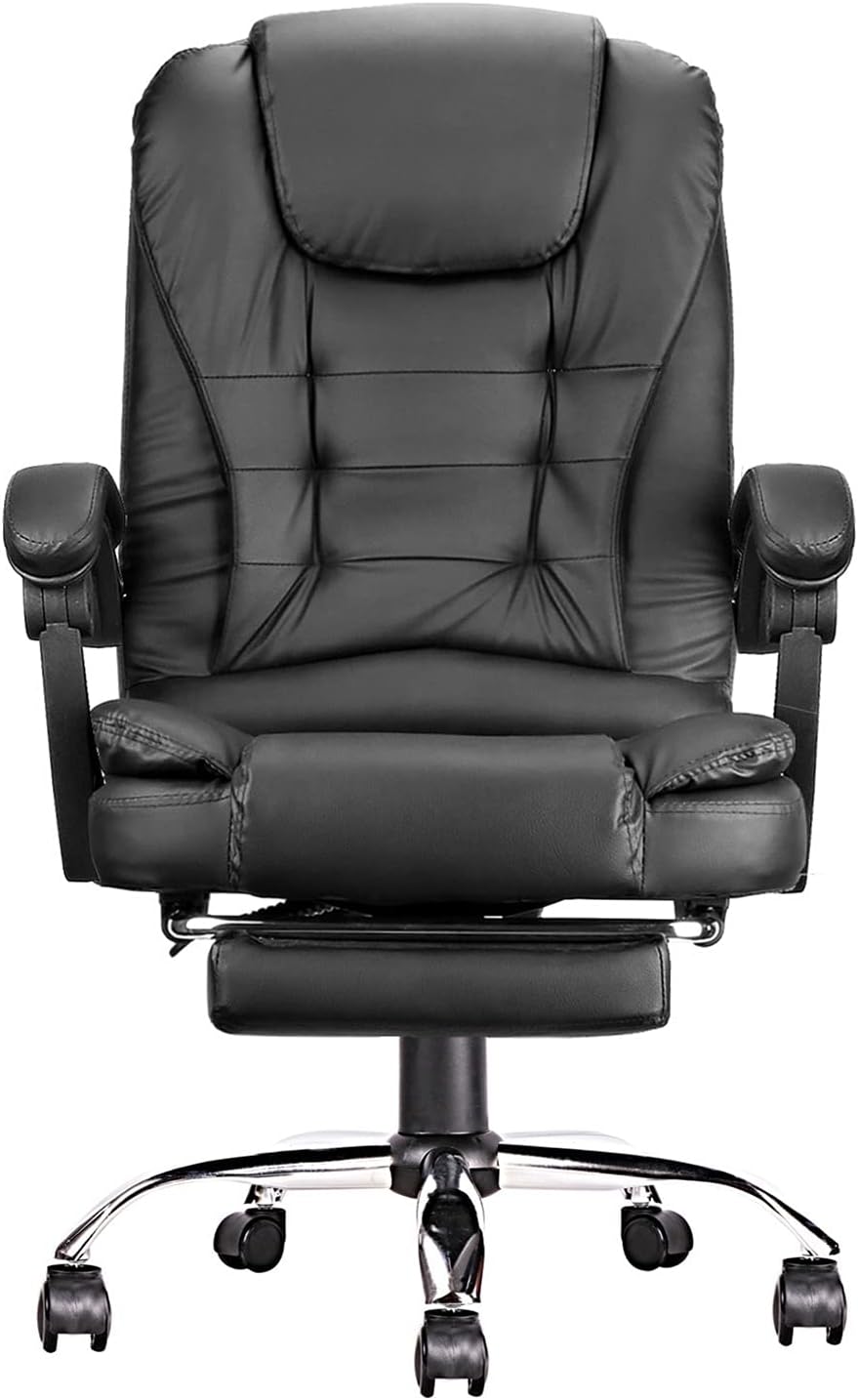 Silla De Oficina Gerencial Ecocuero Ergonomica Ajuste de Altura Con Posapie - moviliario - Homesale | HS - SIOFCUBK
