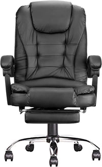 Silla De Oficina Gerencial Ecocuero Ergonomica Ajuste de Altura Con Posapie - moviliario - Homesale | HS - SIOFCUBK