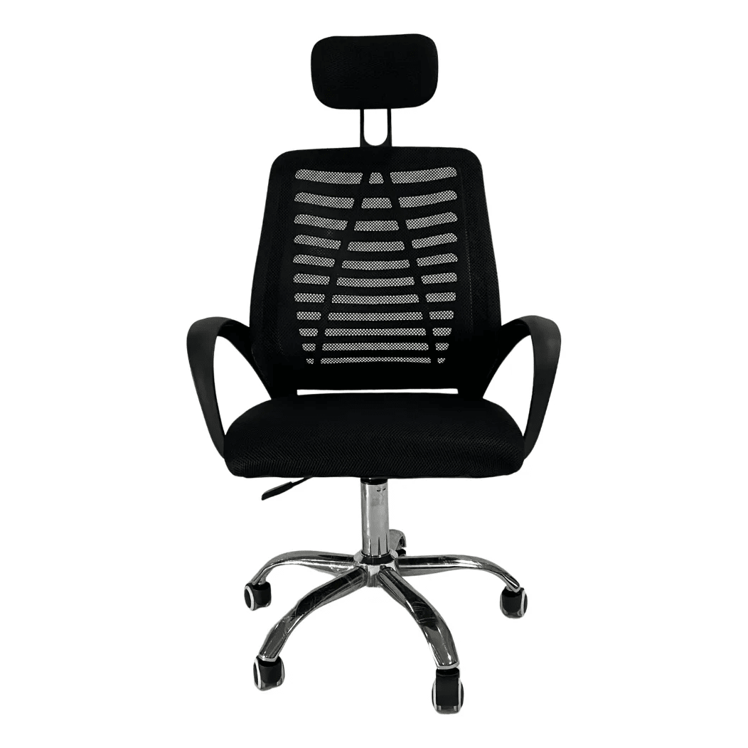 Silla de oficina Gerencial Ejecutiva Ergonomica en Malla Regulable - moviliario - Homesale | HS-SIOFNY01BK