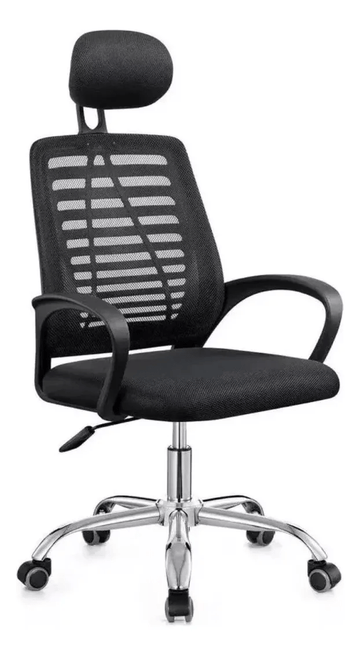 Silla de oficina Gerencial Ejecutiva Ergonomica en Malla Regulable - moviliario - Homesale | HS - SIOFNY01BK