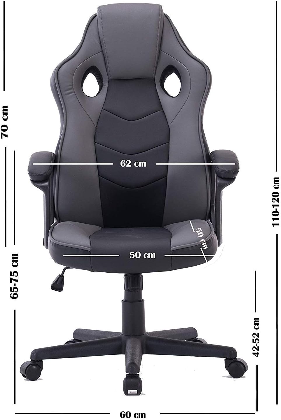 Silla Gamer Ergonomica Reclinable MultiColor cuero sintético - moviliario - Homesale | HS - SIOFGMCUBG