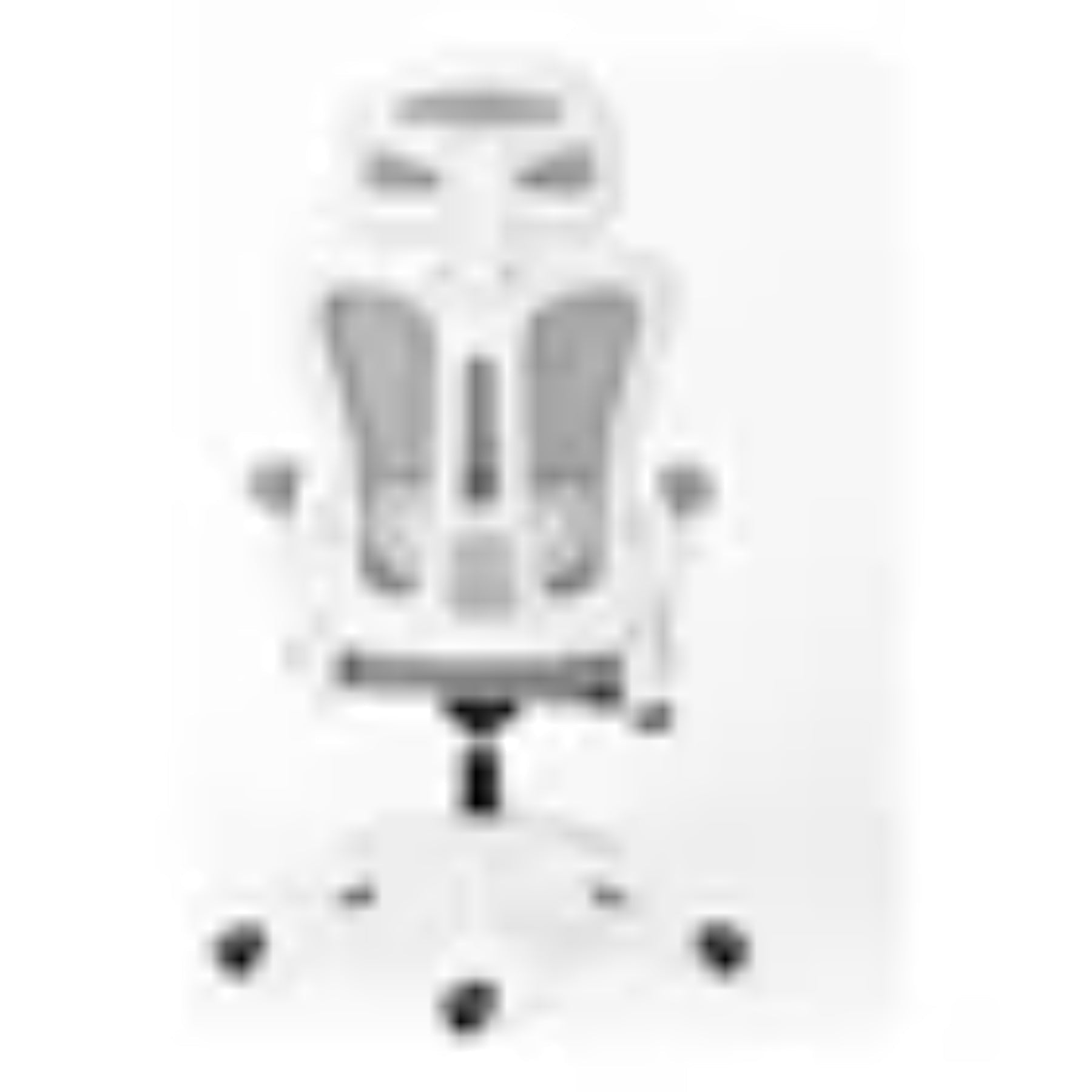 Silla Oficina Ergonomica Reclinable Ajuste Altura Posacabeza Gris Nylon / Policarbonato / Metal - moviliario - Homesale | HS-SIOFNY01BG