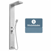 Torre Ducha Escocesa Marca Homesale Hidromasaje Londres Monocontrol Acero Inoxidable Panel Columna De Baño 2 Jets Regulables - moviliario - Homesaleco | HS-DBBLACK