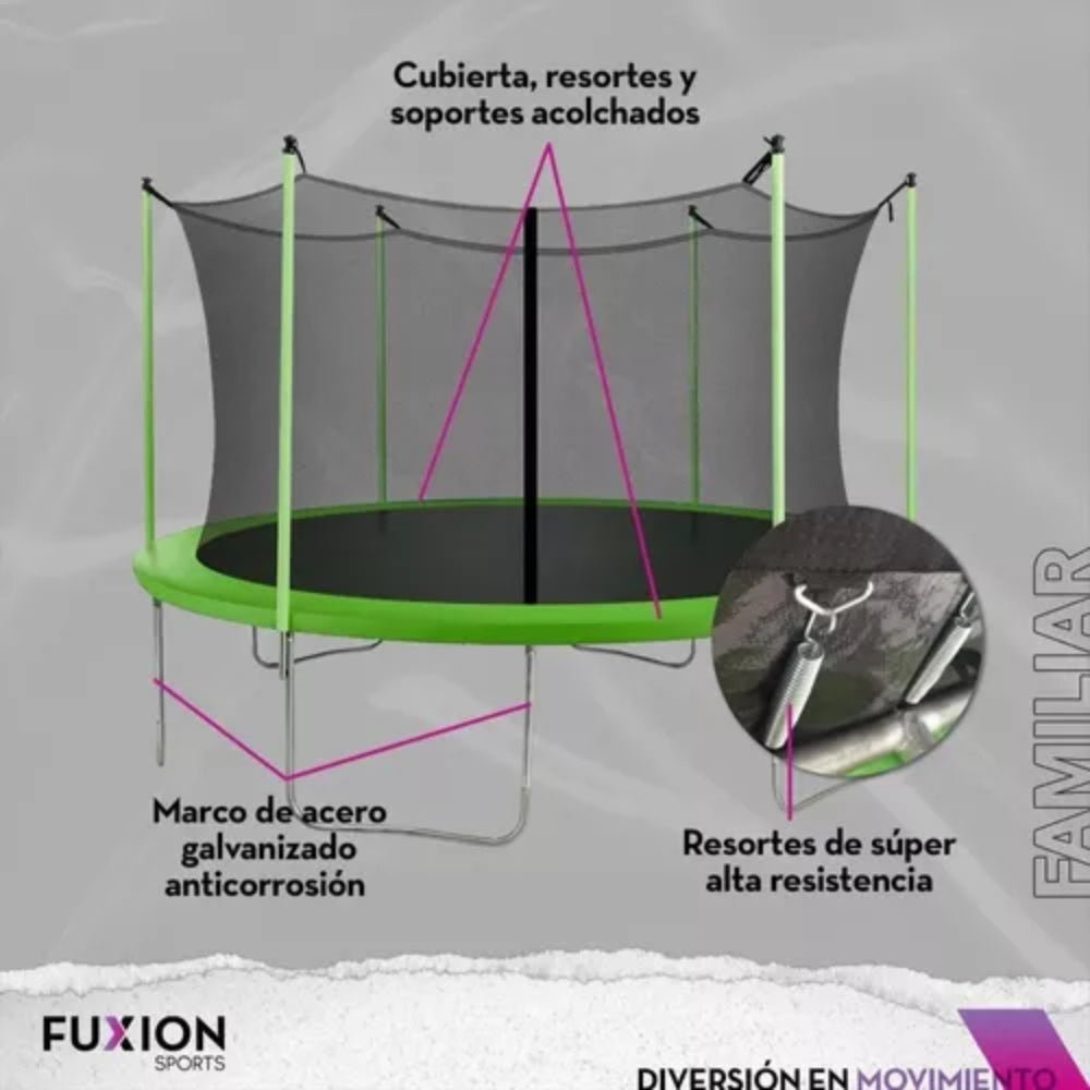 Trampolín Saltarin Para Niños, 10 Pies 3.04m Diámetro Seguro - Fitness - Homesale | HS - TRVD3.04