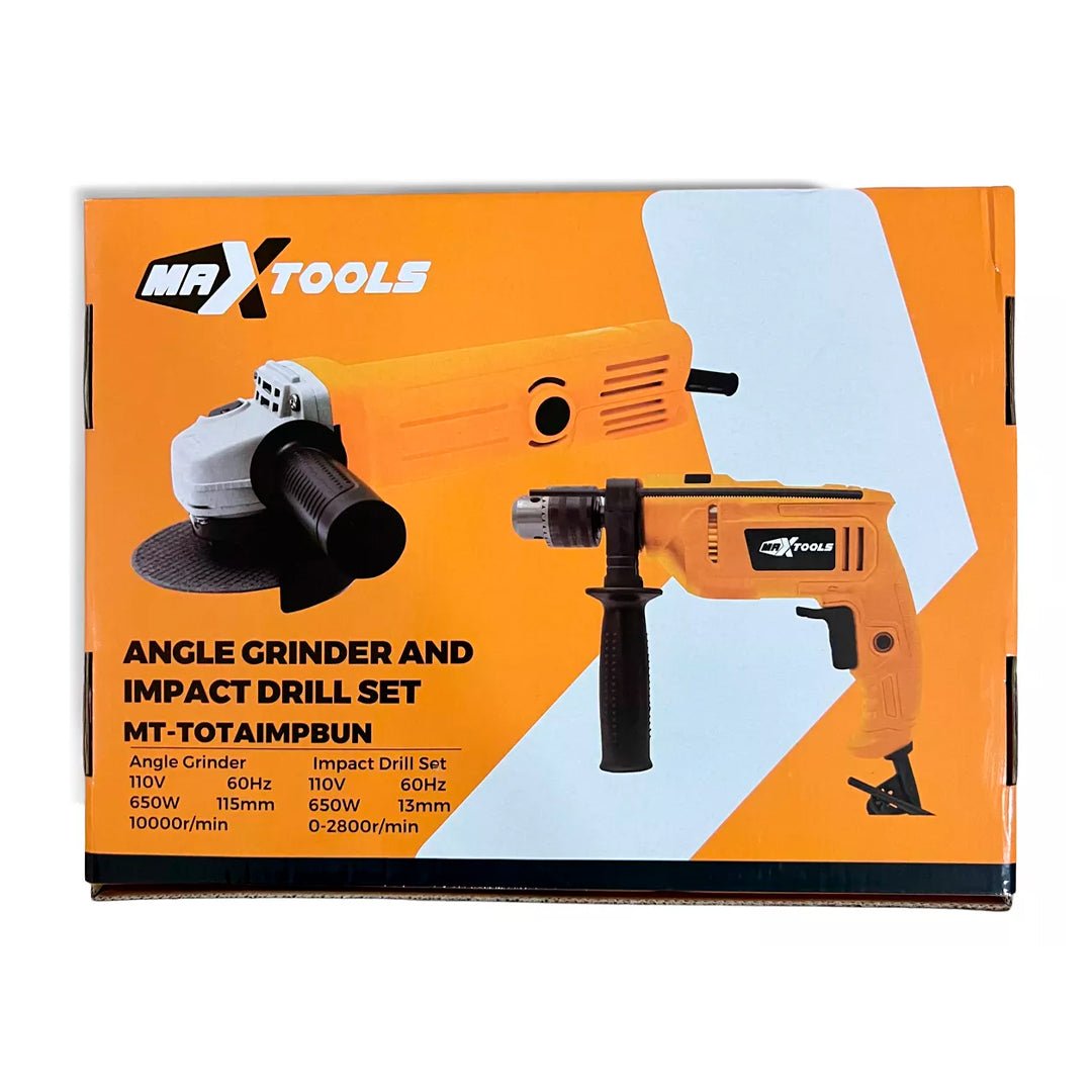 Combo Taladro Percutor 650w / Pulidora 650w - Herramientas - Max Tools | MT-TOTAIMPBUN