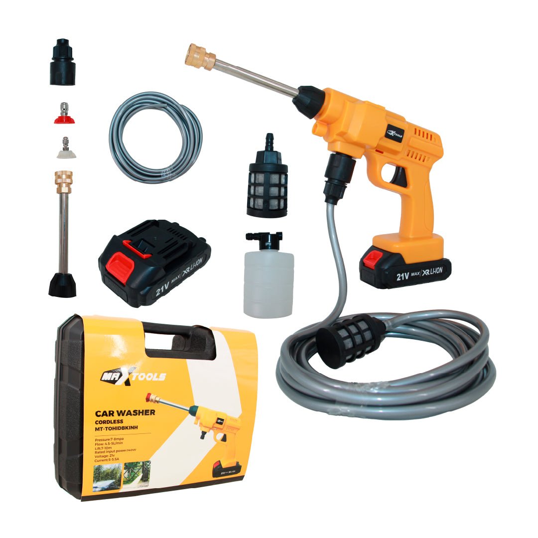 Hidrolavadora Inalámbrica Portátil 140w 1160psi - Herramientas - Max Tools | MT-TOHIDBKINH